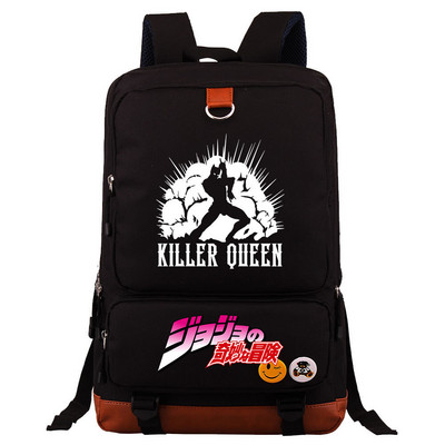 Jojo Bizarre Adventure Hátizsák fiúknak Lányoknak Utazó Vállas Hátizsák Férfi Női Nagy kapacitású napi könyvtáska Mochila