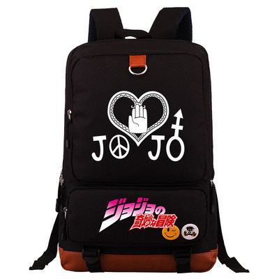 Jojo Bizarre Adventure Hátizsák fiúknak Lányoknak Utazó Vállas Hátizsák Férfi Női Nagy kapacitású napi könyvtáska Mochila