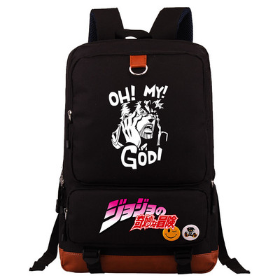 Jojo Bizarre Adventure Hátizsák fiúknak Lányoknak Utazó Vállas Hátizsák Férfi Női Nagy kapacitású napi könyvtáska Mochila