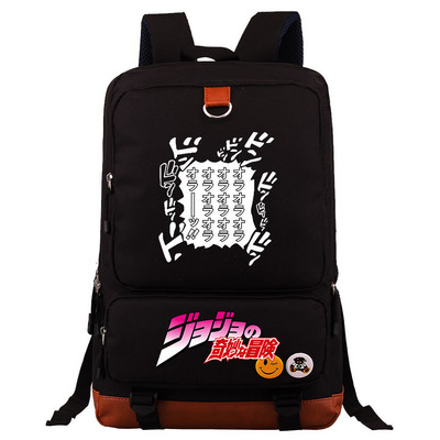 Jojo Bizarre Adventure Hátizsák fiúknak Lányoknak Utazó Vállas Hátizsák Férfi Női Nagy kapacitású napi könyvtáska Mochila