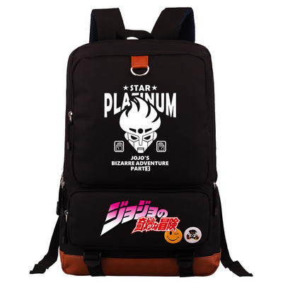 Jojo Bizarre Adventure Hátizsák fiúknak Lányoknak Utazó Vállas Hátizsák Férfi Női Nagy kapacitású napi könyvtáska Mochila