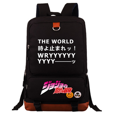 Jojo Bizarre Adventure Hátizsák fiúknak Lányoknak Utazó Vállas Hátizsák Férfi Női Nagy kapacitású napi könyvtáska Mochila