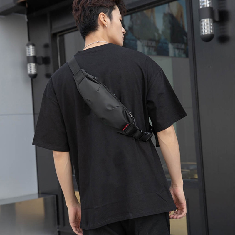 D0LF Férfi Fanny Pack Tinédzser Szabadtéri Sport Futás Kerékpározás Deréktáska Vállpánt Táskák Utazós telefontáska