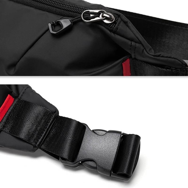 D0LF Férfi Fanny Pack Tinédzser Szabadtéri Sport Futás Kerékpározás Deréktáska Vállpánt Táskák Utazós telefontáska