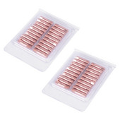 40 gab Vara kontakta uzgaļa metināšanas uzgalis 0,8 Mm strāvas sprauslas metināšanas uzgalis 15AK metināšanas iekārtai MIG / metināšanas deglim