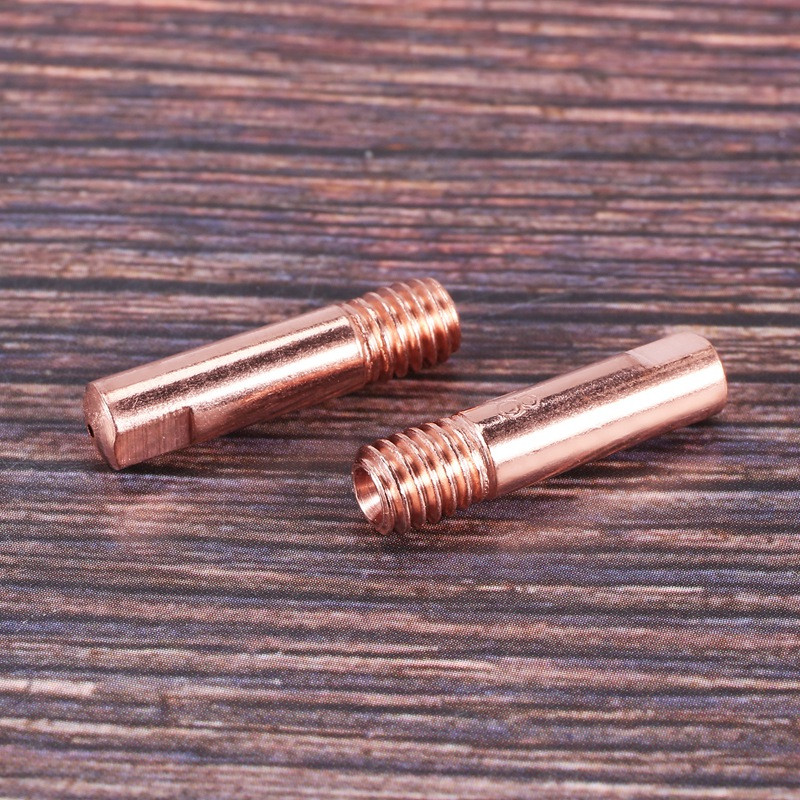 40 gab Vara kontakta uzgaļa metināšanas uzgalis 0,8 Mm strāvas sprauslas metināšanas uzgalis 15AK metināšanas iekārtai MIG / metināšanas deglim