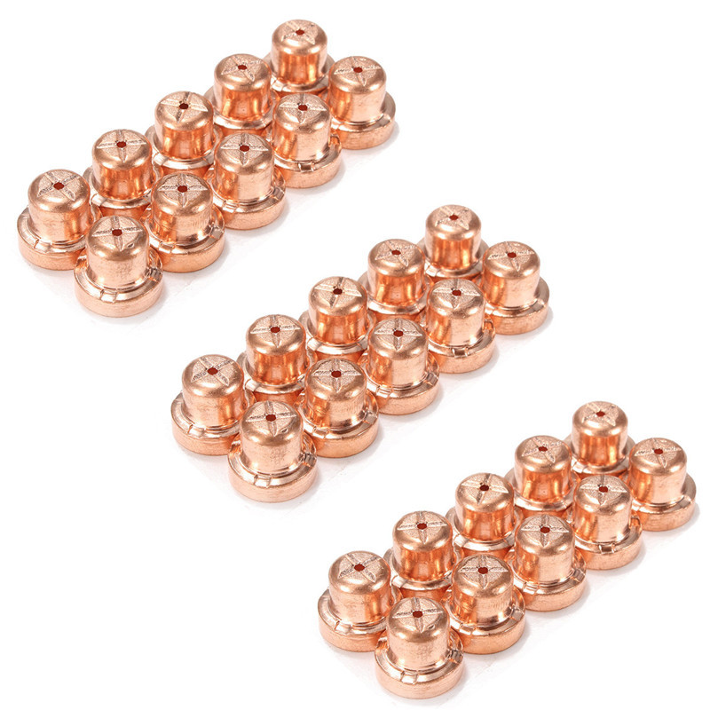 10 gab 10/15 mm plazmas uzgaļi Sprauslas elektrodu uzgaļi Palīgmateriālu komplekts PT-31 LG-40 griešanas degļa plazmas griezēja metināšanas rīkam