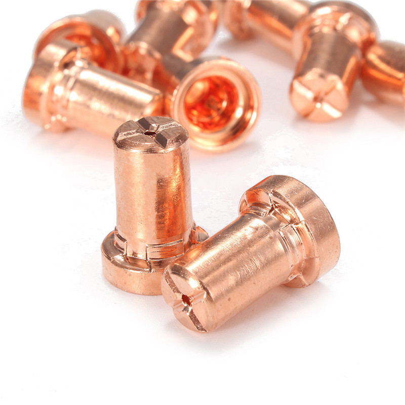 10 gab 10/15 mm plazmas uzgaļi Sprauslas elektrodu uzgaļi Palīgmateriālu komplekts PT-31 LG-40 griešanas degļa plazmas griezēja metināšanas rīkam