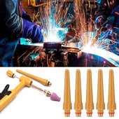 5 vnt TIG suvirinimo ilgas galinis dangtelis TIG suvirinimo degikliui QS/QQ300A TIG eksploatacinės medžiagos suvirinimo surinkimo priedai litavimo reikmenys