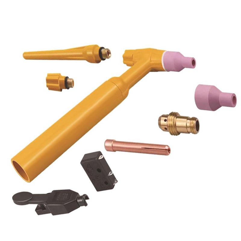 5 vnt TIG suvirinimo ilgas galinis dangtelis TIG suvirinimo degikliui QS/QQ300A TIG eksploatacinės medžiagos suvirinimo surinkimo priedai litavimo reikmenys