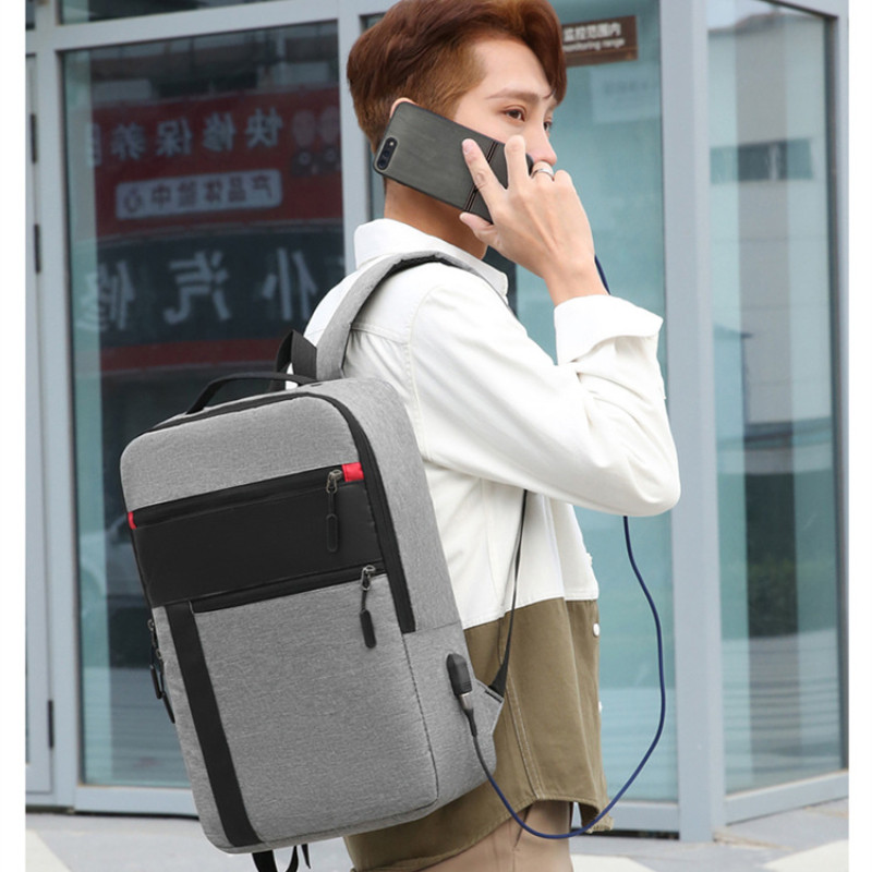 2023-as új férfi vízálló hátizsák, USB töltő férfi iskolai hátizsákok 15,6 hüvelykes laptop hátizsákok férfi hátizsákok