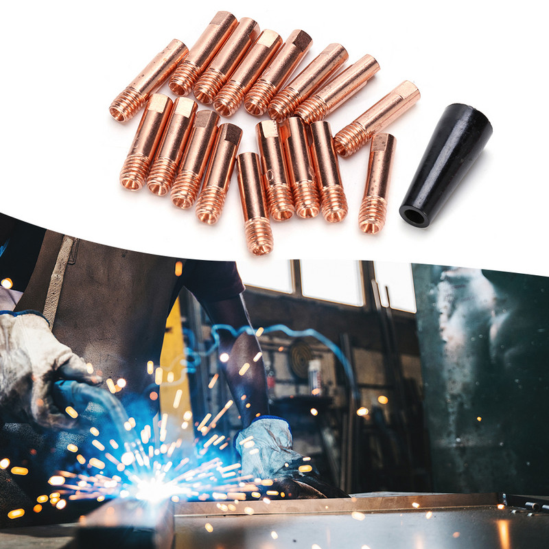 20 vnt. Dujinis antgalis Pusiau automatinis purkštuko kontaktinis antgalis Degiklio kontakto keitimas litavimo reikmenys MIG suvirinimo pistoleto priedas