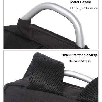 Ανδρικό αδιάβροχο σακίδιο πλάτης Casual Business σακίδιο ανδρικής κομψή τσάντα βιβλίου USB 15,6 ιντσών Τσάντα πλάτης για φορητό υπολογιστή πίσω Ανδρικές τσάντες