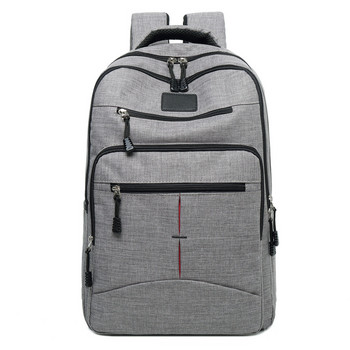 Ανδρικό κομψό σακίδιο πλάτης USB Σχολικό σακίδιο πλάτης 15,6 ιντσών Laptop Backpack Ανδρική τσάντα βιβλίου Αδιάβροχο ανδρικό πακέτο πλάτης
