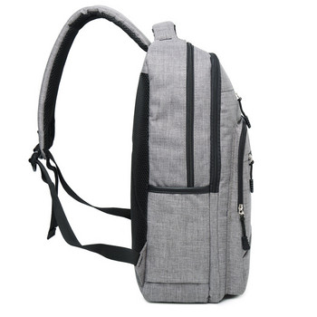Ανδρικό κομψό σακίδιο πλάτης USB Σχολικό σακίδιο πλάτης 15,6 ιντσών Laptop Backpack Ανδρική τσάντα βιβλίου Αδιάβροχο ανδρικό πακέτο πλάτης