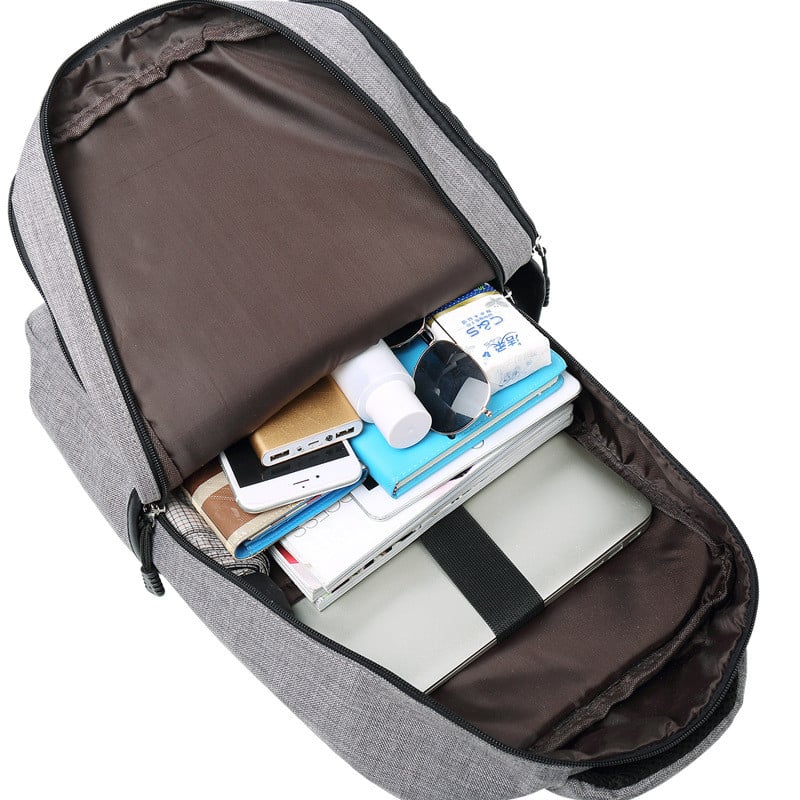 Rucsac elegant pentru bărbați, cu încărcare USB, rucsac pentru școală, rucsac pentru laptop de 15,6 inci, geantă de cărți pentru bărbați.