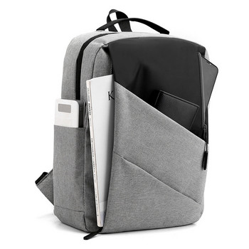 Мъжка раница Работна многофункционална водоустойчива чанта за мъжка раница за лаптоп Светлоотразителна чанта за USB зареждане Ежедневна раница