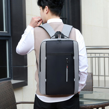Ανδρικό σακίδιο πλάτης USB Σχολικά σακίδια φόρτισης αδιάβροχα 15,6 ιντσών Laptop casual ανδρική τσάντα Casual τσάντα βιβλίου για άνδρες