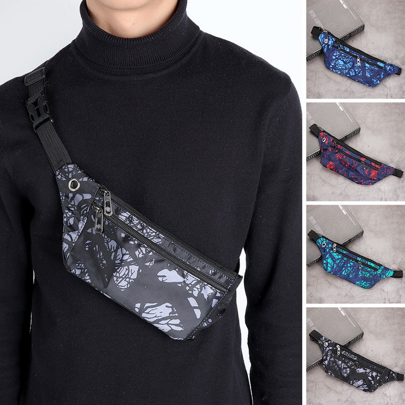 Mehe rihmakott Nailonist vööpakid Sling kotid Crossbody Outdoor Sport õlg Rind Igapäevane piknik lõuend Messenger Pack Bag Bolsa