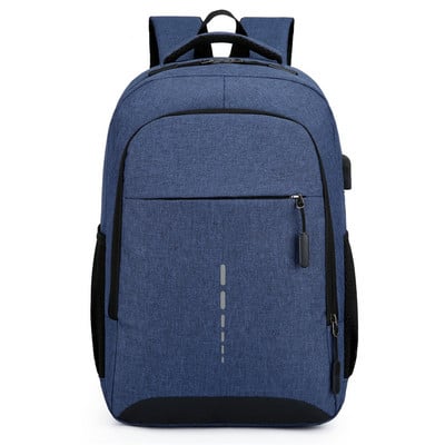 Stylis pentru bărbați ultra ușoare Design reflectorizant Laptop de 15,6 inchi Rucsac impermeabil pentru bărbați Rucsac USB pentru bărbați Rucsac de școală