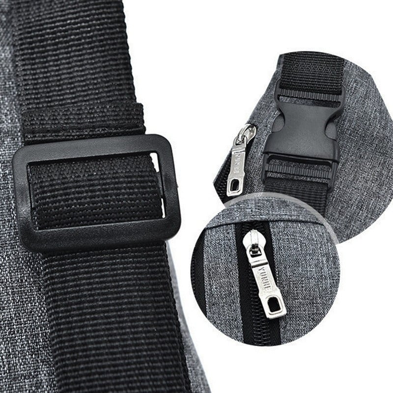 Geantă de talie din pânză Oxford la modă Geantă pentru bărbați Geantă pentru femei Geantă universală pentru călătorie pentru sport în aer liber Geantă de umăr pentru piept pentru bărbați