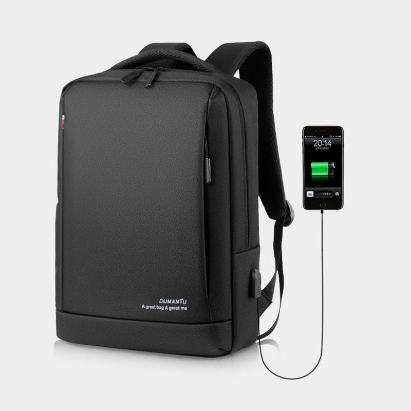 Férfi 15,6 hüvelykes utazási hátizsák USB töltőporttal Számítógépes táskák Üzleti laptop hátizsákok Férfi Mochila iskolai taktikai táska