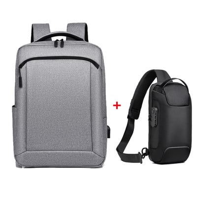 Rucsac bărbați Business 15.6 inch Waterprof Laptop Rucsac Geantă Rucsac Sport Gym Boy Shool Big Daypack Masculin Mochila Rucsacuri