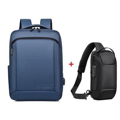Rucsac bărbați Business 15.6 inch Waterprof Laptop Rucsac Geantă Rucsac Sport Gym Boy Shool Big Daypack Masculin Mochila Rucsacuri