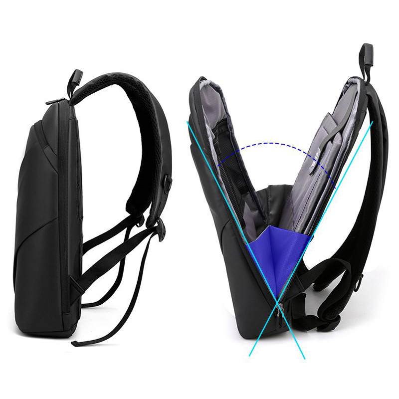 Vīriešu mugursomas Īpaši plāna klēpjdatora soma 15,6 collu biznesa ceļojumu viegla mugursoma, ūdensizturīga skolēnu skolas somas Mochilas Para Mujer