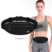 PU ādas ūdensnecaurlaidīga slēpta jostas soma tālrunim āra sporta skriešanas jostas soma ceļojumu uzglabāšanai Fanny komplektā