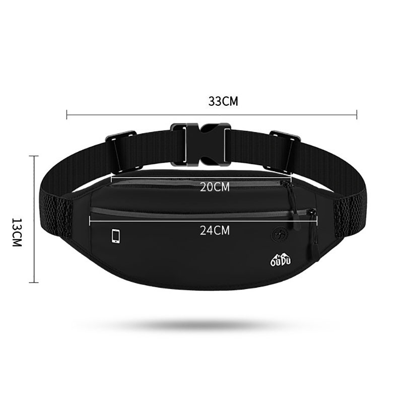 PU ādas ūdensnecaurlaidīga slēpta jostas soma tālrunim āra sporta skriešanas jostas soma ceļojumu uzglabāšanai Fanny komplektā