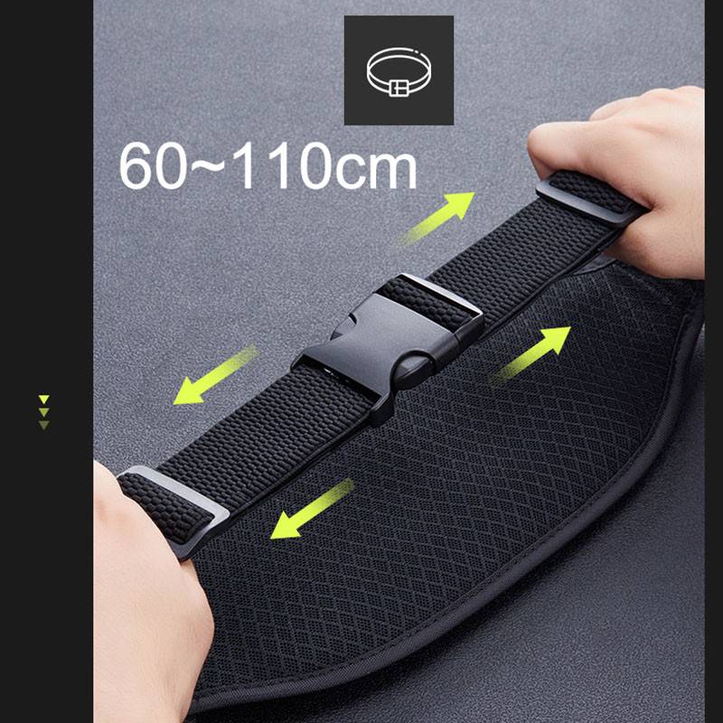 PU ādas ūdensnecaurlaidīga slēpta jostas soma tālrunim āra sporta skriešanas jostas soma ceļojumu uzglabāšanai Fanny komplektā