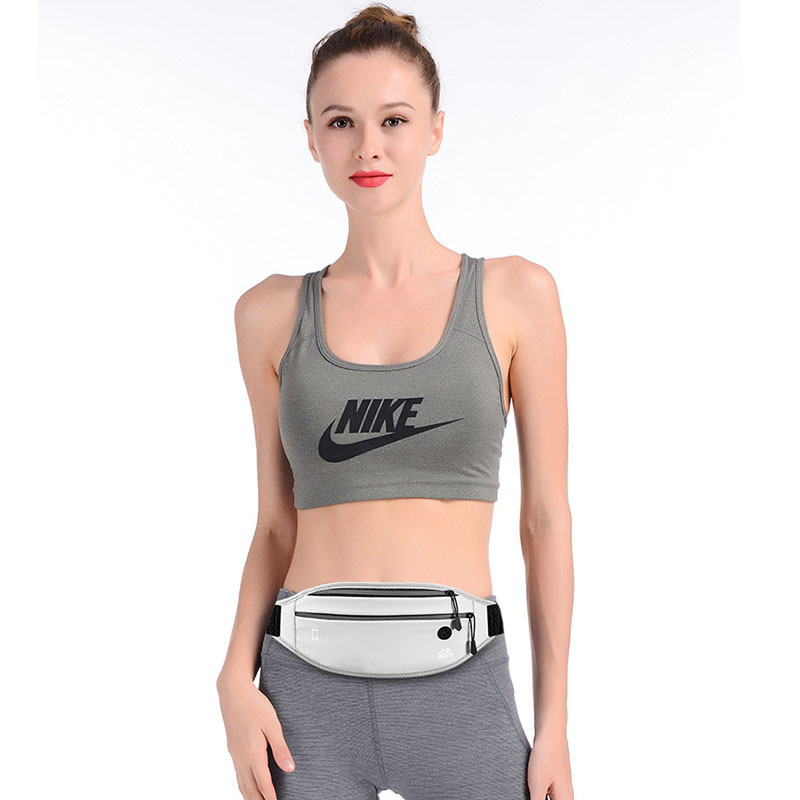 PU ādas ūdensnecaurlaidīga slēpta jostas soma tālrunim āra sporta skriešanas jostas soma ceļojumu uzglabāšanai Fanny komplektā