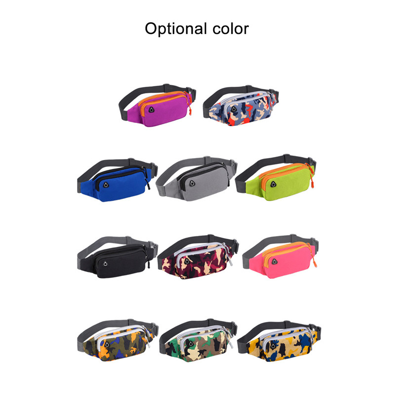 YoReAi Solid Pockets Övtáska Üzleti terepszínű derékcsomagok Lopásgátló hordozható férfi női deréktáskák fülhallgató-lyukas övvel