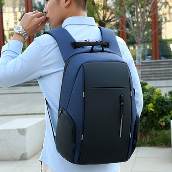 Светлоотразителна мъжка 15,6-инчова раница за лаптоп USB водоустойчива тетрадка Ученически чанти за бизнес пътуване Чанта за мъже, жени, жени