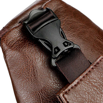 Нова модна бизнес чанта Мъжка кожена USB портативна зареждаща ежедневна спортна раница През рамо Чанта за открито Чанта за ракла