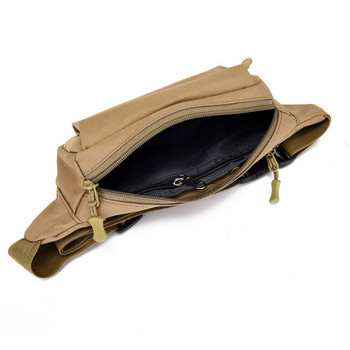 Camo Waist Pack за мъже на открито, модна многократна водоустойчива чанта за гърдите Водоустойчив колан за бягане, тактически чанти за кръста