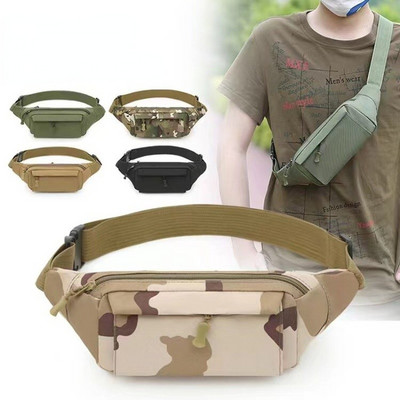 Camo vidukļa komplekts vīriešiem brīvā dabā Modes vairākas ūdensnecaurlaidīgas krūšu somas Ūdensizturīgas skriešanas vingrošanas jostas taktiskās jostas somas
