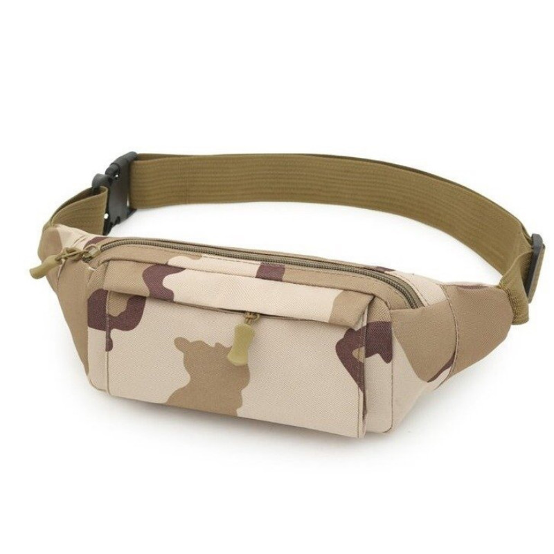 Camo derékcsomag férfiaknak szabadban, divatos több vízálló mellkasi táska vízálló futó edzőtermi öv taktikai deréktáska