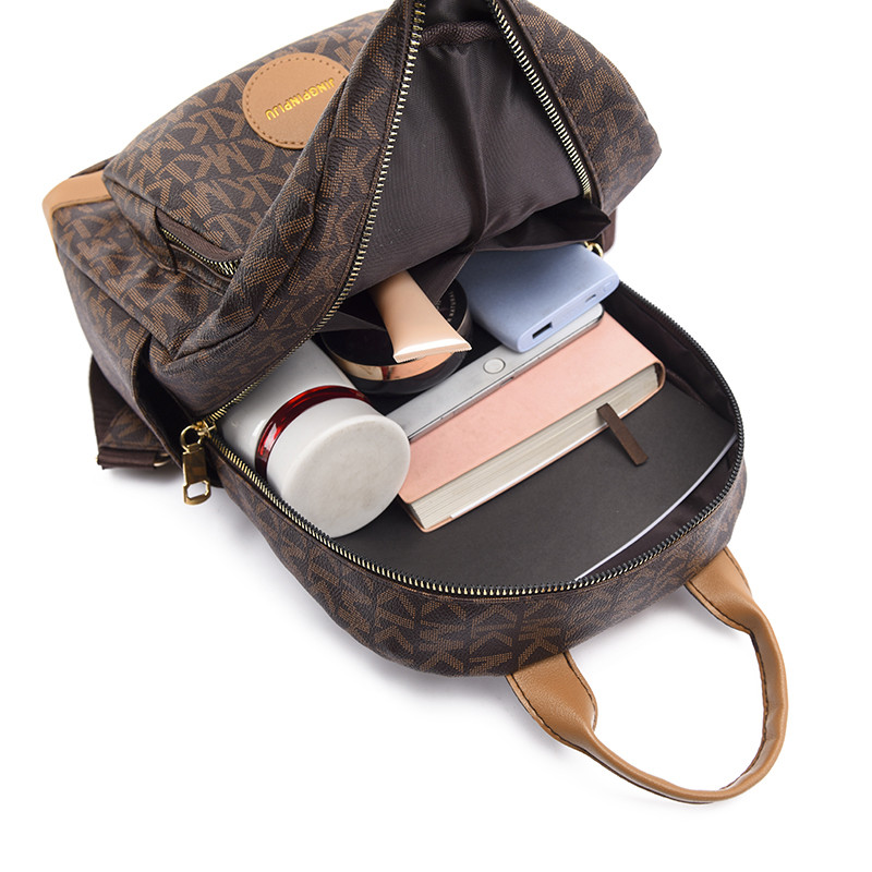 Jauna slavena sieviešu retro apdrukas dizaina mugursoma, liela ietilpība pret zādzību pretšļakatām mugursoma Premium augstas kvalitātes PU skolas soma