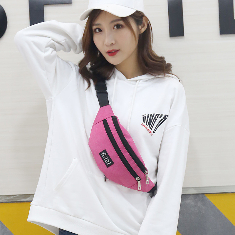 Vidukļa somas maisiņš banānu somiņa Rozā Fanny Pack Sieviešu jostas soma Jostas soma Krūšu telefona maciņa Bolsa Feminina Hip Bag sieviešu somas