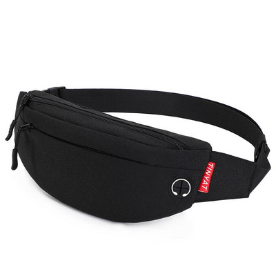 Modes vīriešu vidukļa soma Fanny Pack Pouch Sporta josta Gurnu krūtīs Crossbody plecu somiņa