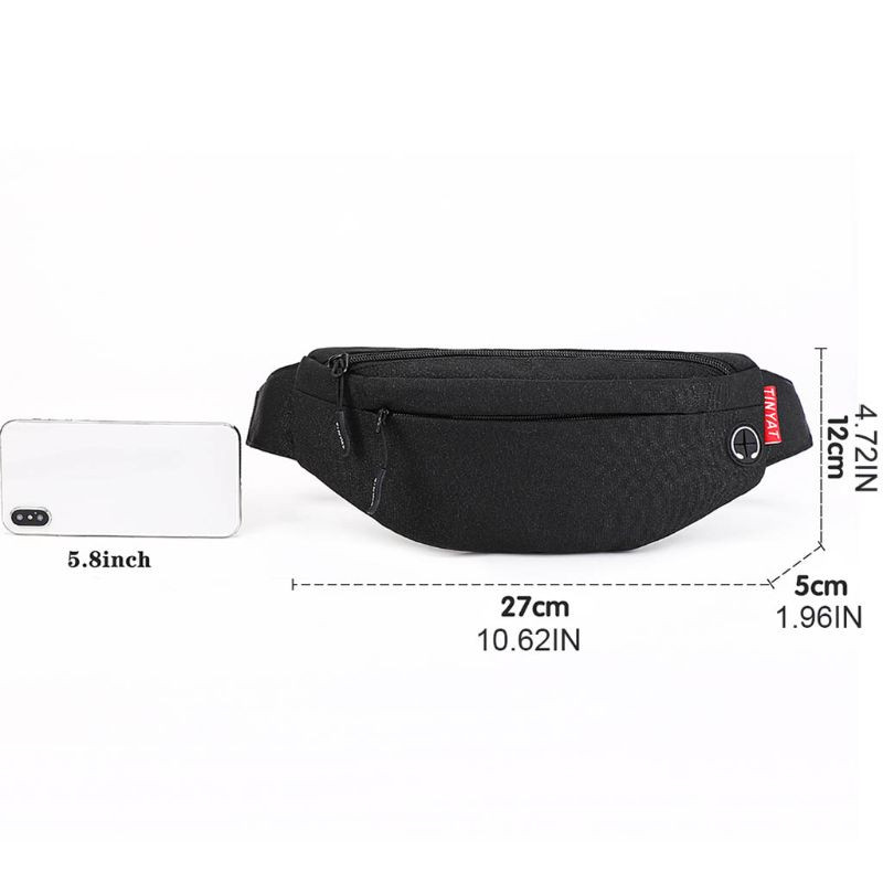 Modes vīriešu vidukļa soma Fanny Pack Pouch Sporta josta Gurnu krūtīs Crossbody plecu somiņa