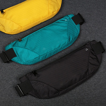 Μόδα αδιάβροχη τσάντα μέσης τσάντα για τρέξιμο με ζώνη για τρέξιμο με φερμουάρ Fanny Pack Αθλητικές τσάντες χιαστί