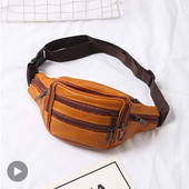 Fanny Pack valódi bőr Férfi Női Deréktáska Női Öv Férfi Csípő Has Váll Crossbody Cross Body Banano Kézitáska