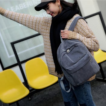 Σακίδιο πλάτης Corduroy Νέα μόδα γυναικεία τσάντα πλάτης Γυναικεία σχολική τσάντα πλάτης για κορίτσια Γυναικείες τσάντες ώμου ταξιδιού για Teenage 2022 Mochila