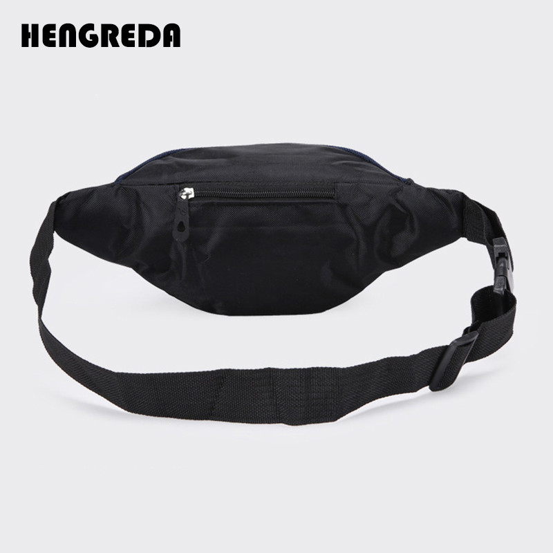 HENGREDA izturīga Fanny Pack neilona jostas soma ar sānu kabatu pretaizdzīšanas soma Vīriešu soma, kas piemērota 6 collu tālrunim