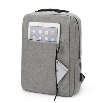 Мъжка дамска унисекс раница за лаптоп с USB зареждане Раница за работа Пътуване Студентски ученически чанти Чанта