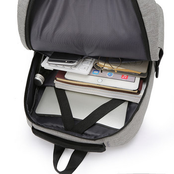 Мъжка дамска унисекс раница за лаптоп с USB зареждане Раница за работа Пътуване Студентски ученически чанти Чанта