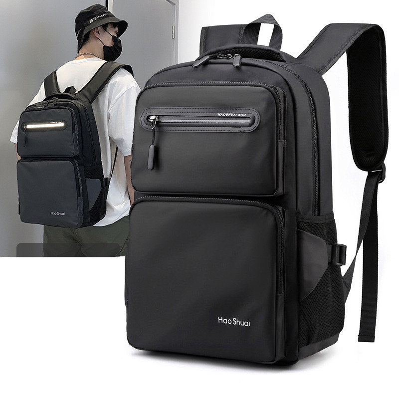 Főiskolai 15,6 hüvelykes laptop hátizsák nagy kapacitású vízálló férfi hátizsák Unisex divatos számítógépes iskolatáska utazótáska Mochilas